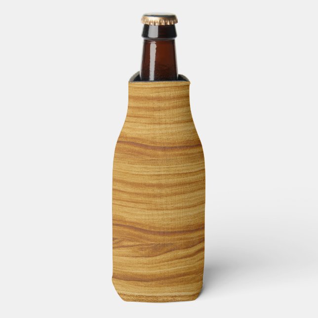 Enfriador De Botellas Grano de madera clara (Frente de la botella)