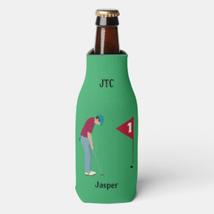 Enfriador De Botellas Groovy Green Golfer Tema