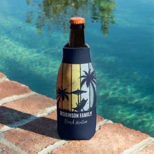 Enfriador De Botellas Guay Retro Beach vacaciones Personalizado Marina A