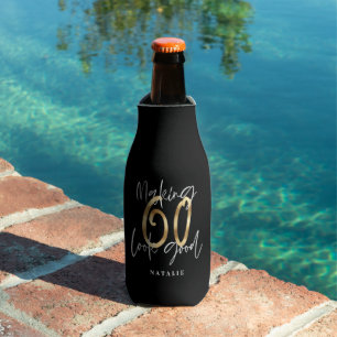 Enfriador De Botellas Haciendo que 60 se vea bien dorado Fiesta de cumpl