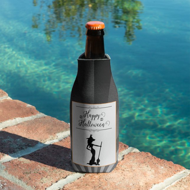Enfriador De Botellas Halloween de bruja de Starburst Negro (Piscina in situ)