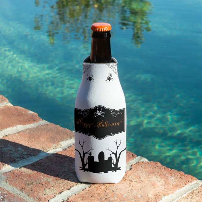 Enfriador De Botellas Halloween en el césped de fantasía (Piscina in situ)