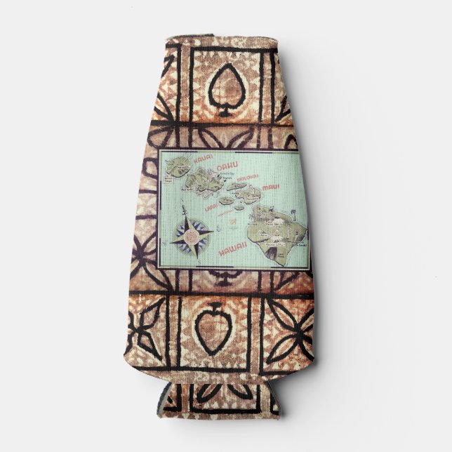 Enfriador De Botellas Hawaii Tapa (Anverso)