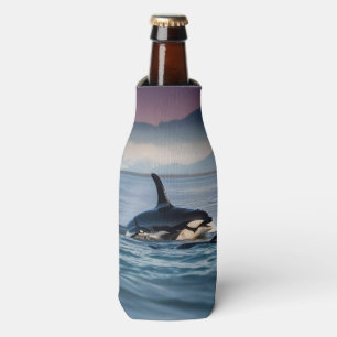 Enfriador De Botellas Hermandad De Los Padres: Orcas De Mamá Y Bebé En E