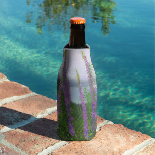 Enfriador De Botellas Hermosas Flores de Lupino Junto al Lago