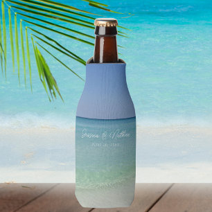 Enfriador De Botellas Hermoso Boda personalizado de Beach Horizon