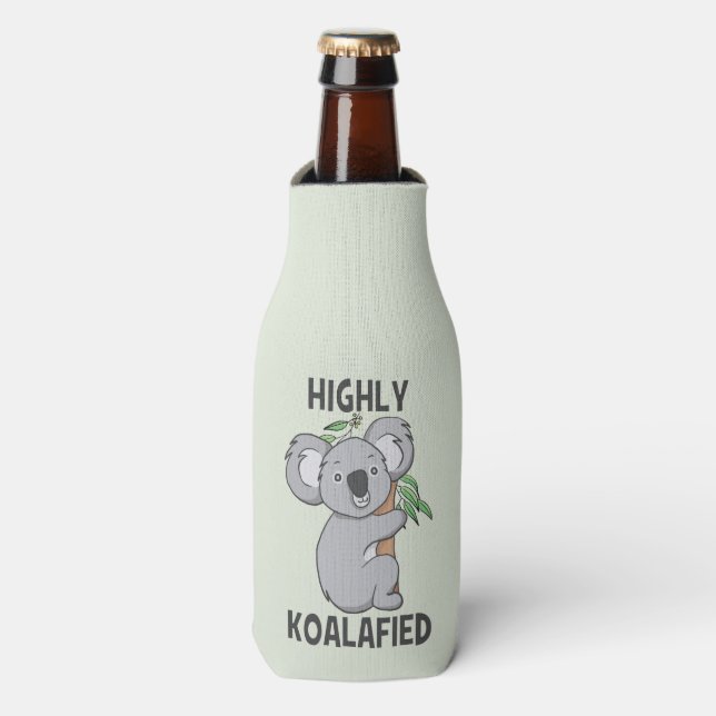 Enfriador De Botellas Highly Koalafied Koala (Frente de la botella)