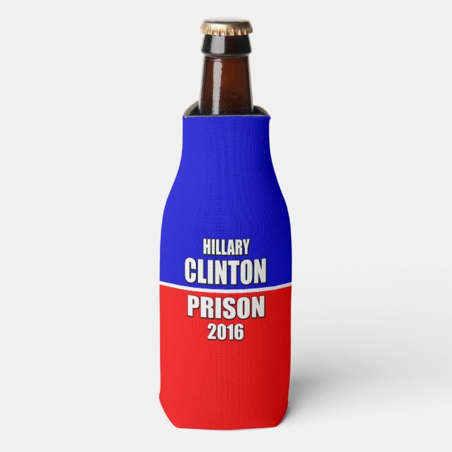 ENFRIADOR DE BOTELLAS "HILLARY FOR PRISON 2016" (Frente de la botella)