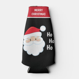 Enfriador De Botellas Ho Ho Ho Ho Santa Face Feliz Navidad personalizada