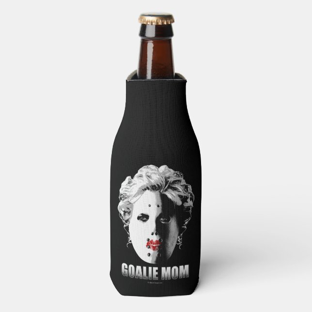 Enfriador De Botellas Hockey Goalie Mom (Frente de la botella)