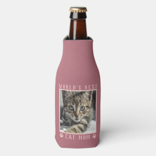 Enfriador De Botellas Huellas de gata Mamá del mundo felino Foto de masc