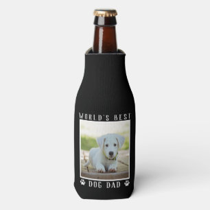 Enfriador De Botellas Huellas de patas de papá perro del mundo personali