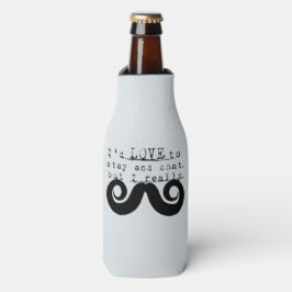 Enfriador De Botellas Humor Divertido Negro Debo Bigote