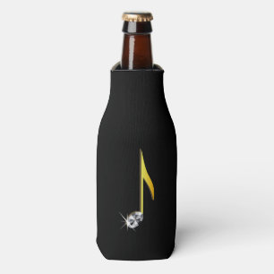 Enfriador De Botellas Icono de oro de una nota musical 1/8