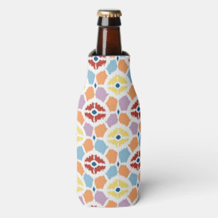 Enfriador De Botellas Ikat colorido de los diamantes geométrico
