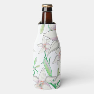 Enfriador De Botellas Ilustracion White Lilies