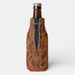 Enfriador De Botellas Impresión de cuero equipada occidental
