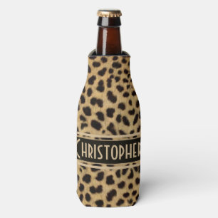 Enfriador De Botellas Impresión de piel localizada de leopardo