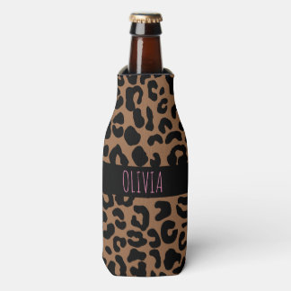 Enfriador De Botellas Impresión de piel localizada de leopardo