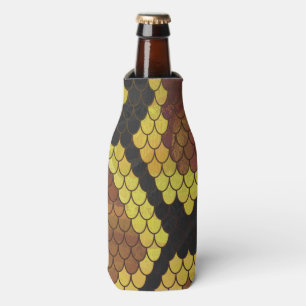 Enfriador De Botellas Impresión de Snack Brown y Gold