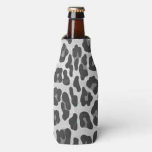 Enfriador De Botellas Impresión gris claro y gris claro de leopardo