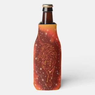 Enfriador De Botellas Increíble Tigres De Incendio Corriendo En Galaxy 