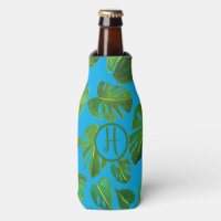 Iniciales del PERSONALIZADO verde de color de agua
