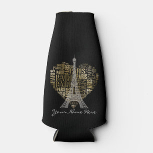 Enfriador De Botellas Inscripciones de oro París de la torre Eiffel el 