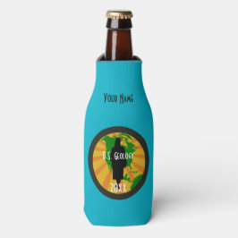 Enfriador De Botellas Insignia de graduado de geología (mujer)