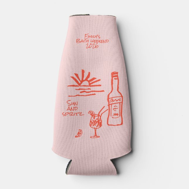 Enfriador De Botellas Invitación a solteros y spritz (Anverso)