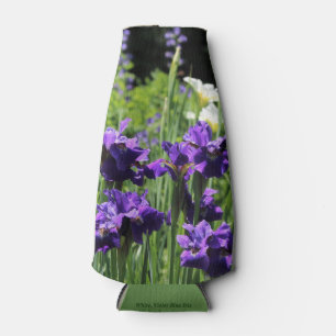 Enfriador De Botellas Iris siberiano azul y blanco violeta