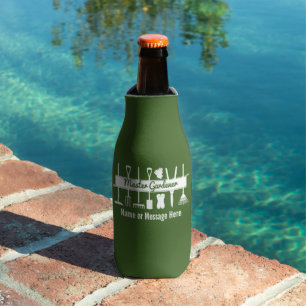 Enfriador De Botellas Jardinero Maestro Personalizado Moderno Verde Bosq