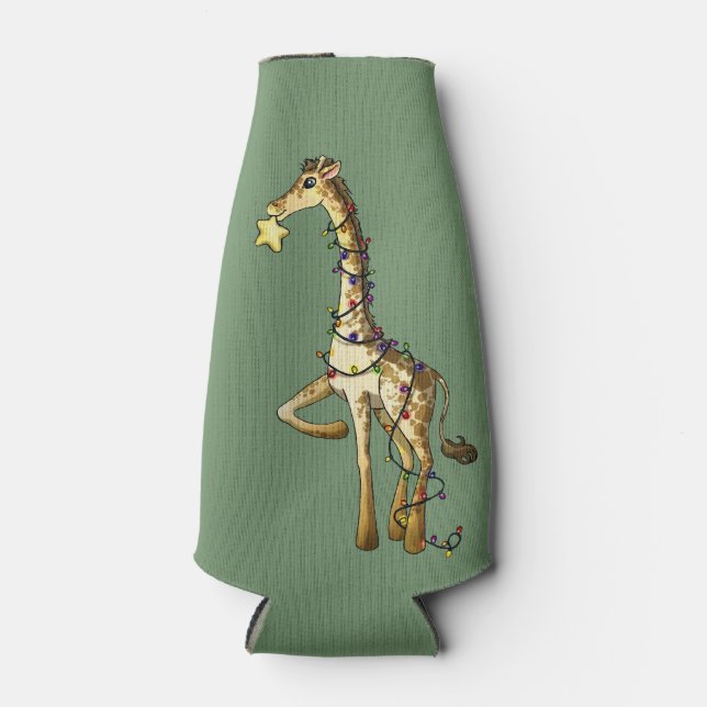 Enfriador De Botellas Jirafa brillante (Anverso)