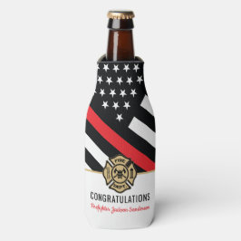 Enfriador De Botellas Jubilación de la retirada de los bomberos Felicita