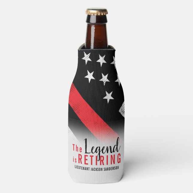 Enfriador De Botellas Jubilación del Departamento de Bomberos (Frente de la botella)