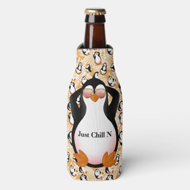 Enfriador De Botellas Just Chill N Penguin (Frente de la botella)