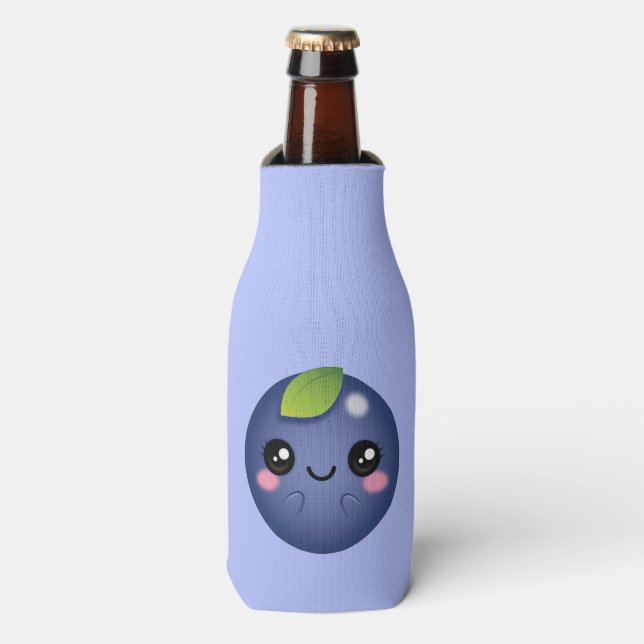 Enfriador De Botellas Kawaii Blueberry (Frente de la botella)