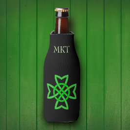 Enfriador De Botellas Knot celta verde irlandesa