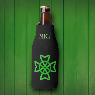 Enfriador De Botellas Knot celta verde irlandesa
