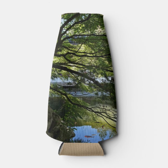 Enfriador De Botellas Koi Pond en un jardín chino (Anverso)