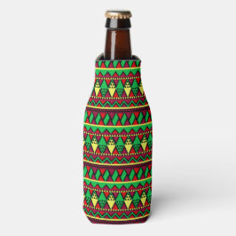 Enfriador De Botellas Kwanzaa Verde amarillo rojo negro
