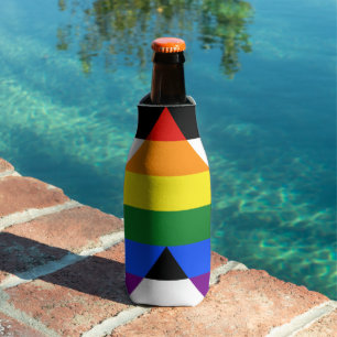 Enfriador De Botellas La bandera de aliado heterosexual de SlipperyJoe c