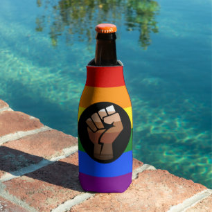 Enfriador De Botellas La bandera de color de gente queer de SlipperyJoe'