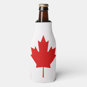 Enfriador De Botellas La bandera de la hoja de arce de Canadá