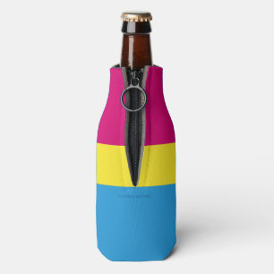 Enfriador De Botellas La bandera pansexual del orgullo de SlipperyJoe es