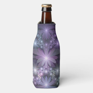 Enfriador De Botellas La cama de flores reluciente arte fractal
