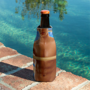 Enfriador De Botellas La camisa sin musculoso hombre abs pecho sho de Sl