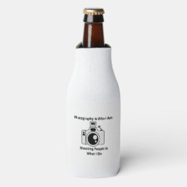 Enfriador De Botellas La fotografía es quién soy el refrigerador de bote
