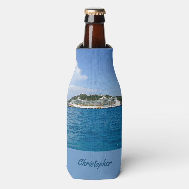 Enfriador De Botellas La libertad en St. Martin personalizada (Frente de la botella)
