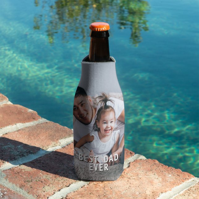 Enfriador De Botellas La mejor cerveza Personalizado de papá (Piscina in situ)